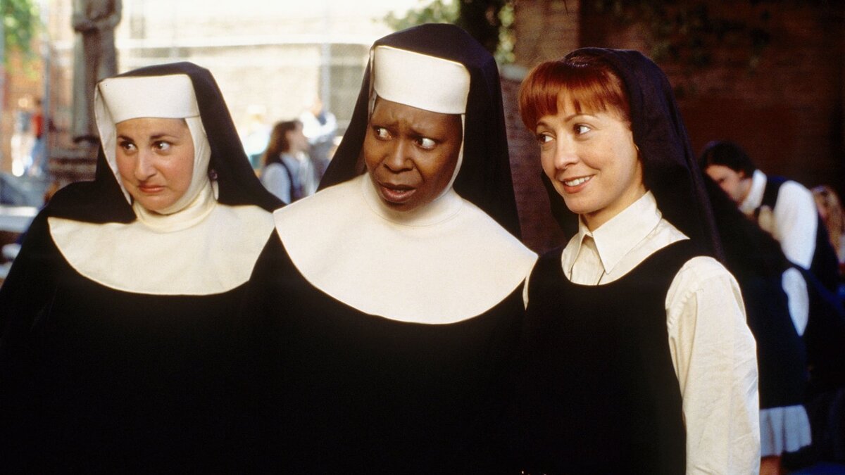 Кадр из фильма "Действуй, сестра", 1992 г.