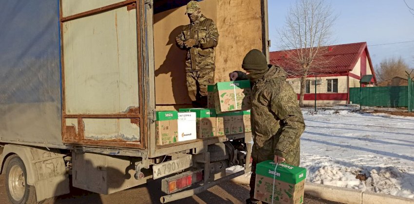 Спецтехнику и экипировку доставили алтайским мобилизованным в Оренбургскую область