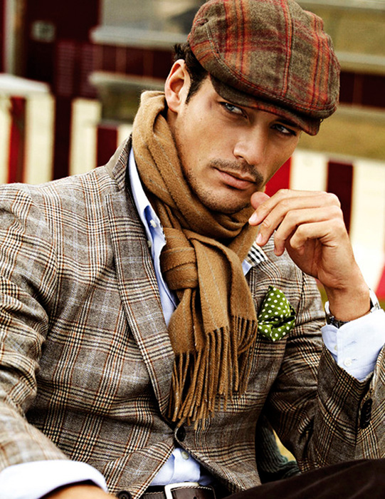 Мужские способы носить шарф стиль