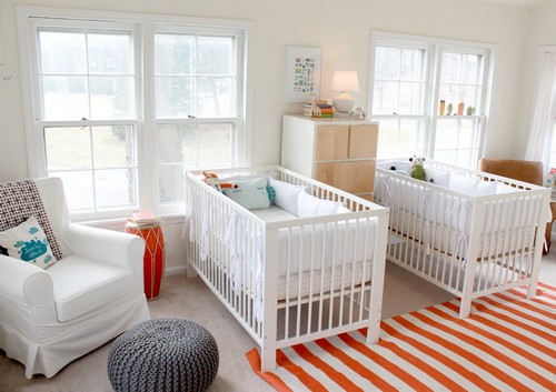 Комнаты для новорожденных близнецов фото