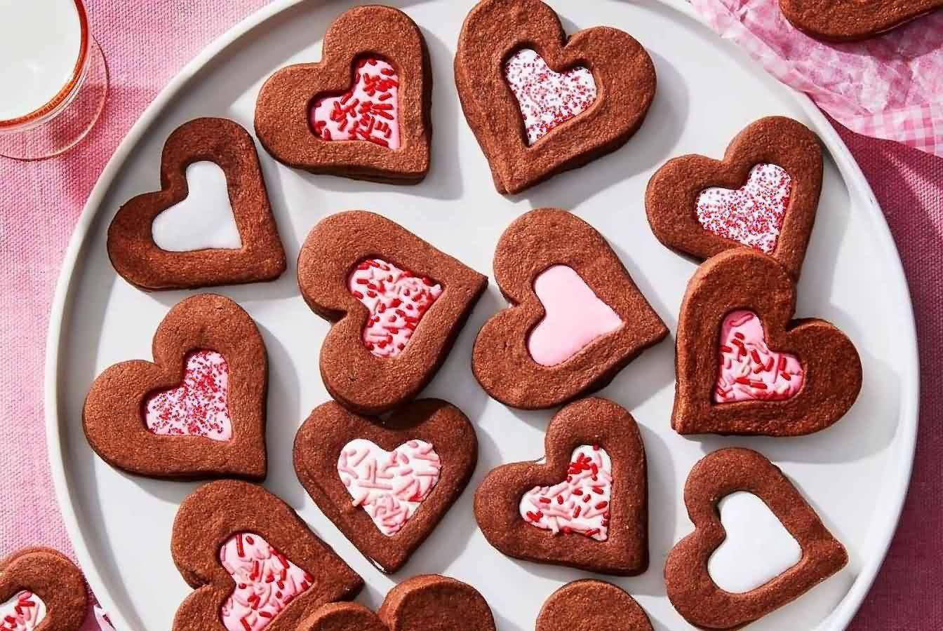 Вкусное и праздничное печенье ко дню Святого Валентина