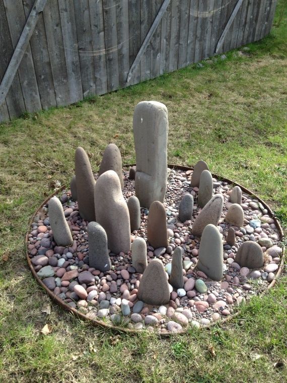 ~ Stone circle in the garden.