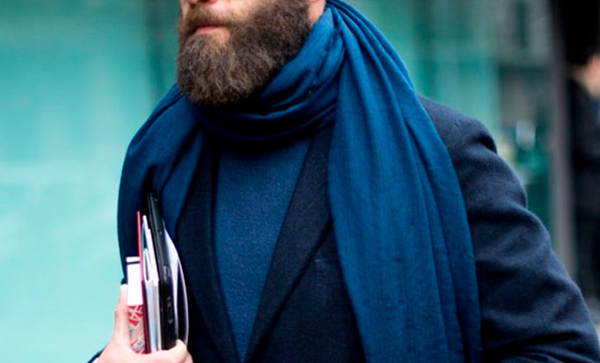 Мужские способы носить шарф
