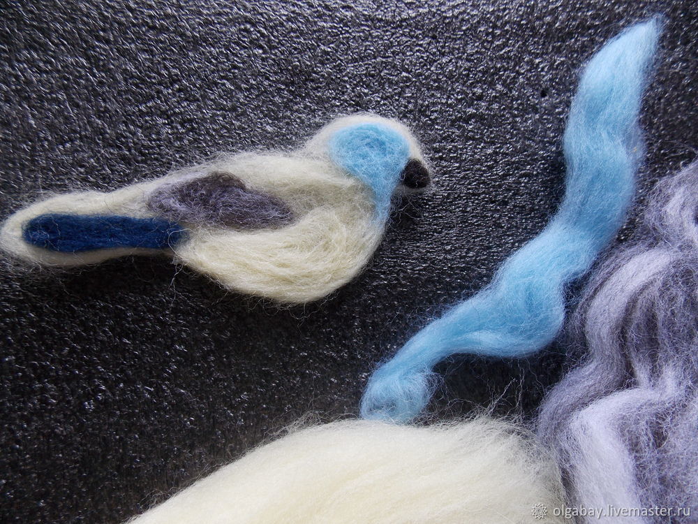 Делаем брошь «Синичка» из войлока и бисера Делаем брошь «Синичка» из войлока и бисера валяем брошь