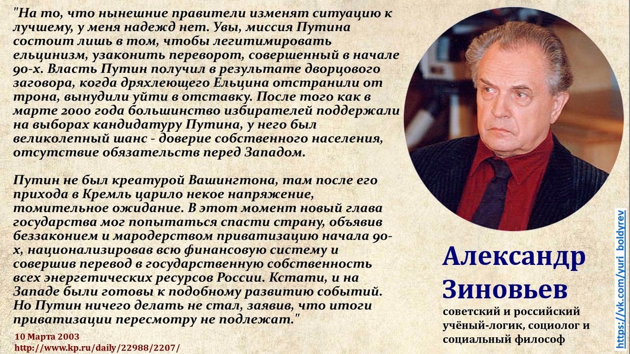 Презентация зиновьев александр александрович