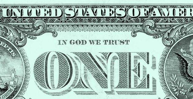 «In God we trust». Надпись на денежной купюре США