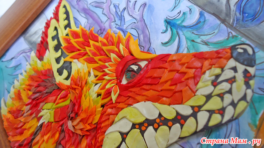 Рисуем пластилином! Пластилиновая картина домашний очаг