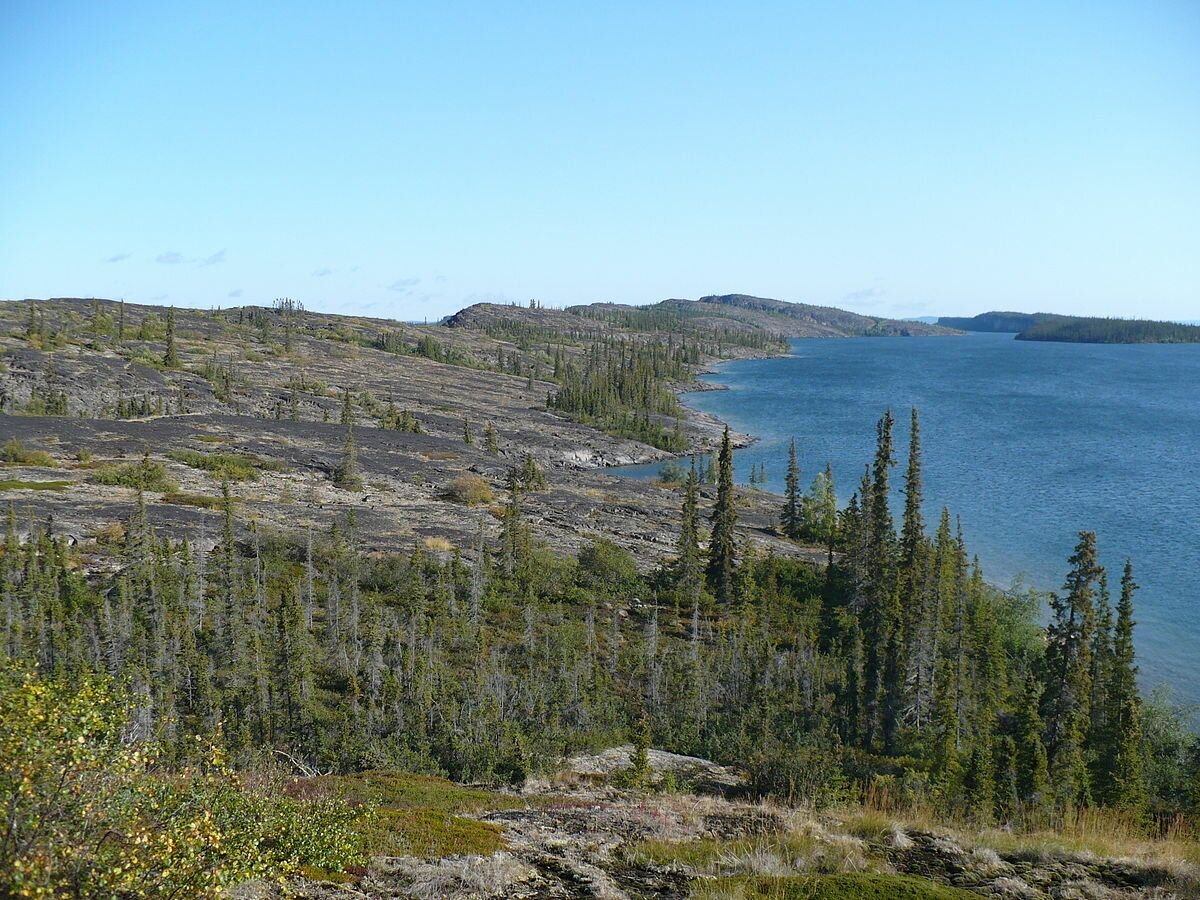 Берега озера Ангикуни в Канаде, где случилась история/ © ru.wikipedia.org