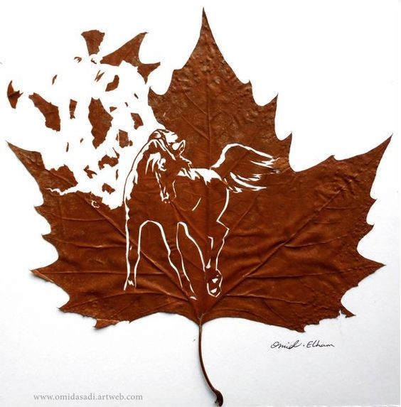 Арт из листьев вдохновляемся,творчество
