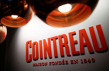 The logo of Cointreau, the orange-flavoured triple sec liqueur, is seen at the Carre Cointreau in the Cointreau distillery in Saint-Barthele's;Anjou near Angers, France, February 8, 2019. REUTERS/Stephane Mahe