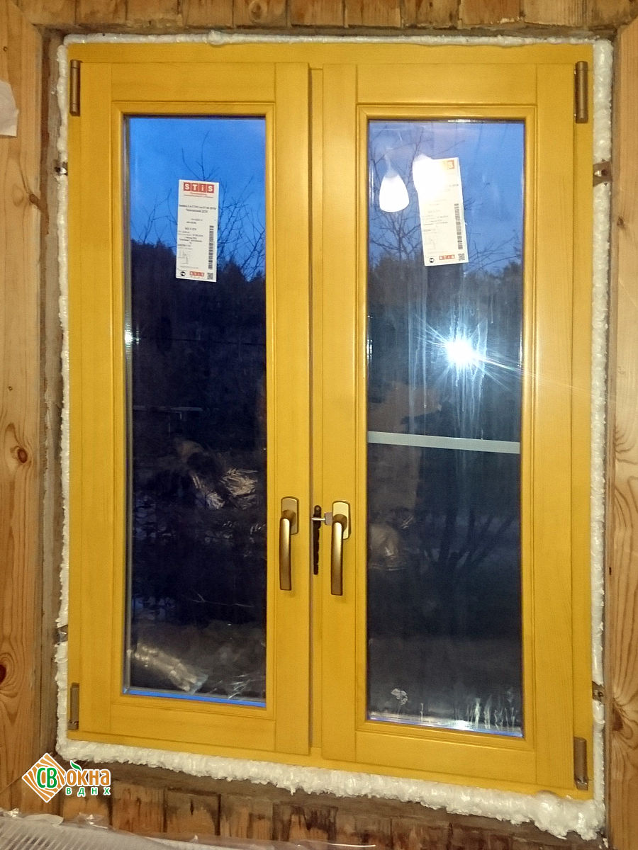 Деревянные окна «Эконом» на даче