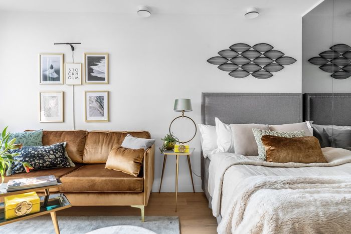 5 секретов красивой студии: вдохновляющая однушка в Стокгольме интерьер и дизайн,квартира,малометражка,студия