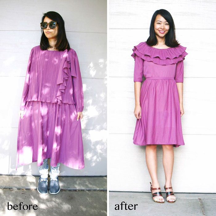 Эта женщина превращает уродливые вещи из секонда в стильную одежду гардероб,мода и красота,одежда и аксессуары