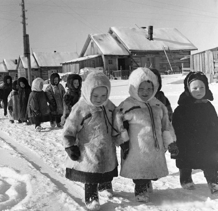 Дети в Архангельской области 1967 г. позитив, фото, это интересно