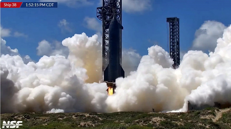  космический корабль SpaceX Starship S38 успешно прошел огневой тест, 11-й полет станет последним для Starship v2