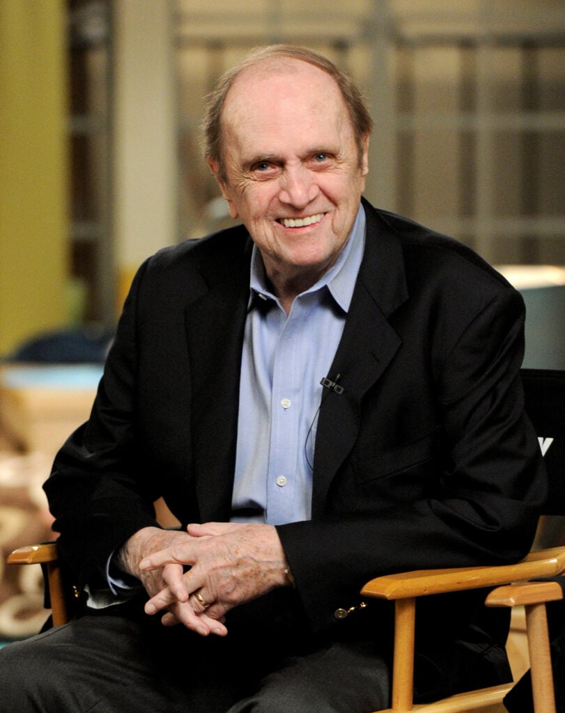 Bob Newhart appears on the set of "The Big Bang Theory" for a dialogue with members of The Academy of Television Arts and Sciences at Warner Bros. Studios on August 15, 2013 in Burbank, California. 