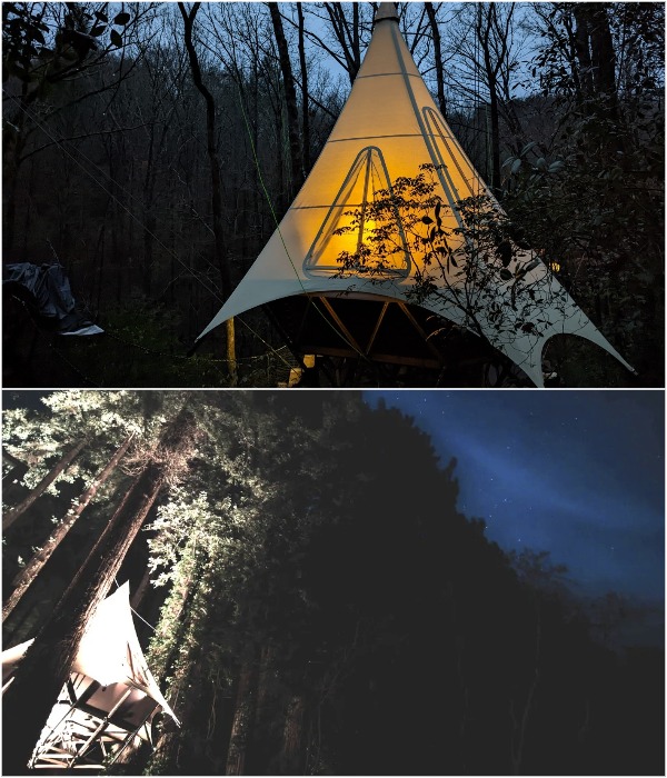 Палатки оснащены автономными системами жизнеобеспечения.