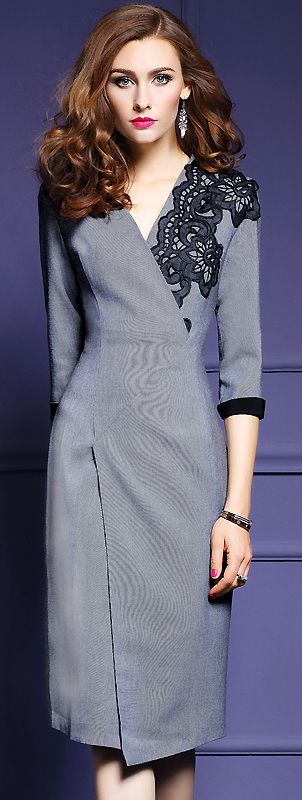 Игра на контрастах: теплое платье с легким кружевом Игра на контрастах: теплое платье с легким кружевом женские хобби