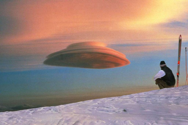 Чечевицеобразное облако, напоминающее неопознанный летающий объект интераесное, факты, фото