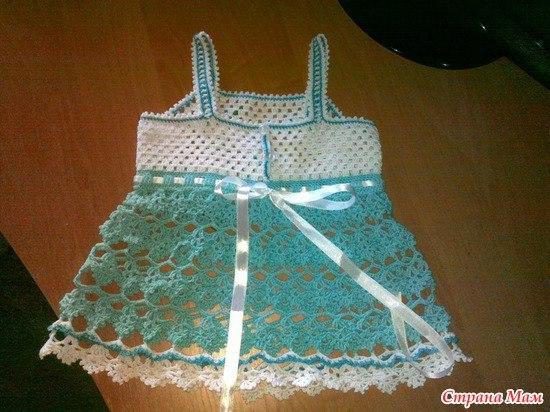 Вязаные платья для девочек крючком! вязание,схемы
