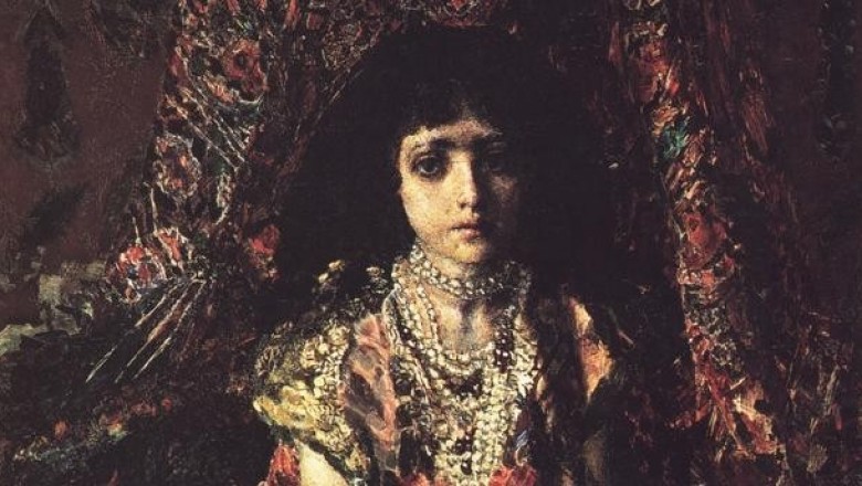 История одного шедевра: «Девочка на фоне персидского ковра» Михаила Врубеля Врубель,гении,интересное,картины,культура