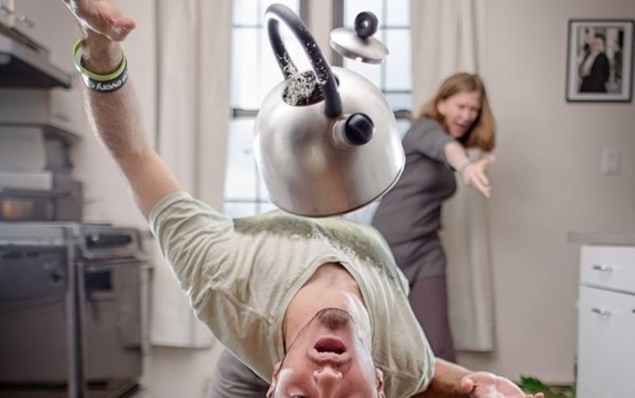 Получил по башке за суп