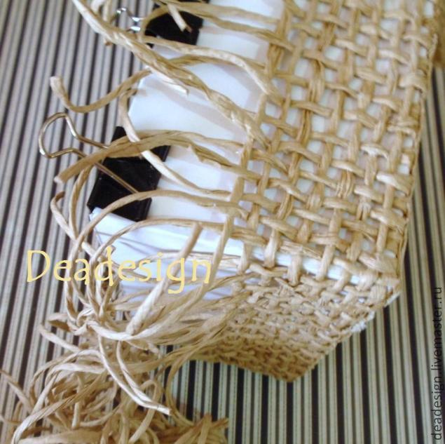 Плетение корзинки из бумажного шпагата плетение из шпагата