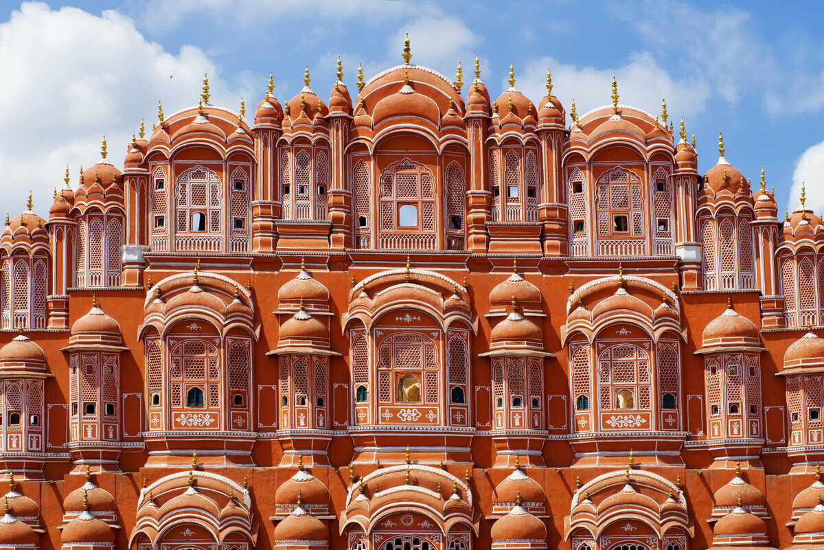 Настоящий дворец для гарема: много окон и ни одной лестницы архитектура,дворцы,Индия,интересное,Хава Махал