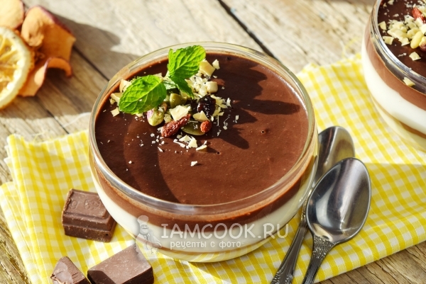 Рецепт молочно-шоколадного желе