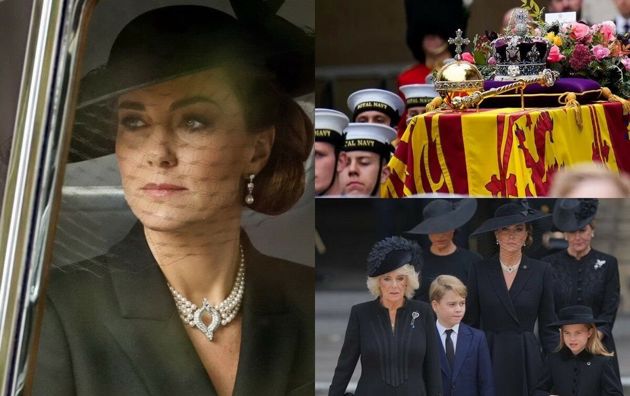 принцесса Шарлотта на похоронах королевы Елизаветы II