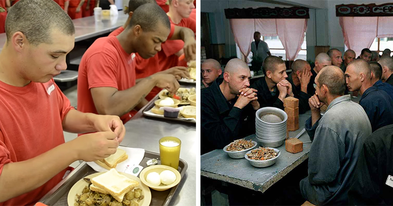 Что едят заключенные в США и России