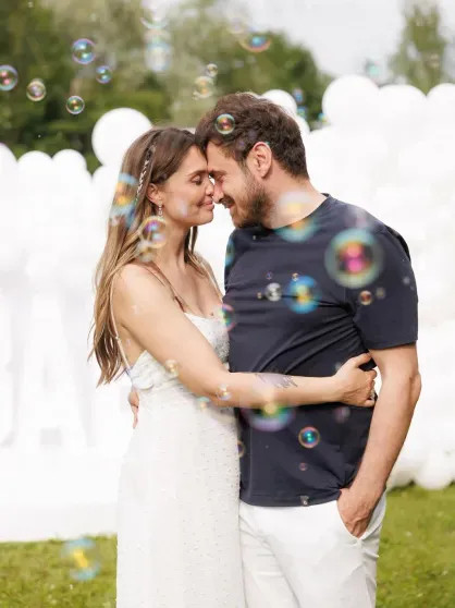 Агата Муцениеце и Пётр Дранга