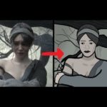 Трейлер из Ведьмака 3 воссоздали в Paint  