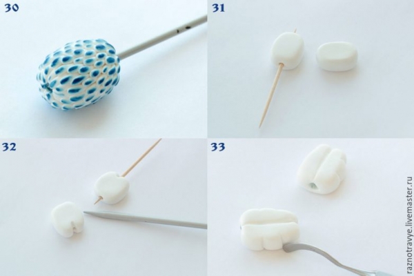 Любимые бусы в стиле гжель гжель