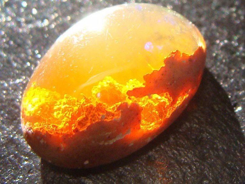 Опал «Огненный закат» натуральный камень, невероятно, факты