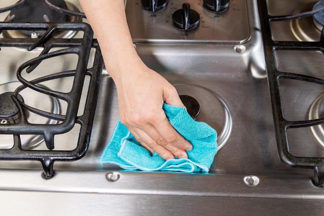 Как отмыть плиту от жира и нагара