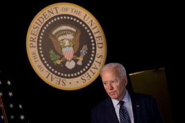 FILE PHOTO: U.S. President Joe Biden departs after delivering an update on his administration's coronavirus disease (COVID-19) response in the Eisenhower Executive Office Building's South Court Auditorium at the White House in Washington, U.S., June 2, 2021. REUTERS/Carlos Barria 