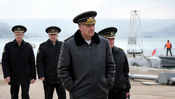 Командующий Черноморским флотом России адмирал Александр Витко в Севастополе. Архивное фото