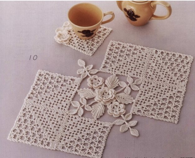 Необычные салфетки, связанные крючком
