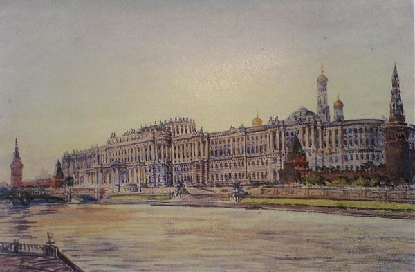 Кремлевский дворец Екатерины Великой должен был выглядеть примерно так: Кремль, история, сделай сам, факты