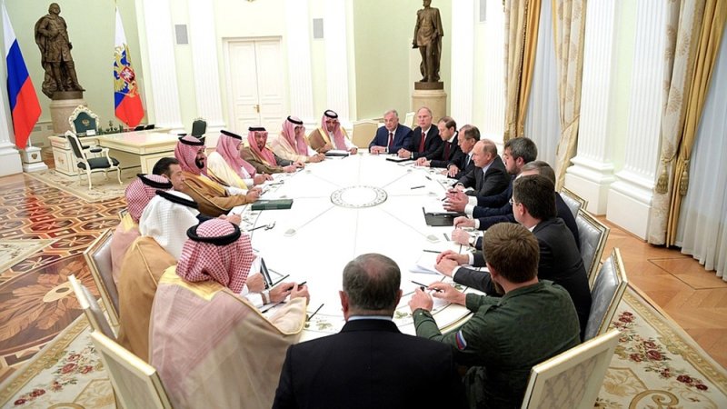 Переговоры Владимира Путина и принца Мухаммеда