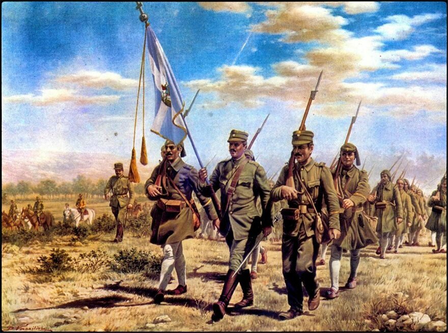 Греческая армия на пути к Анкаре