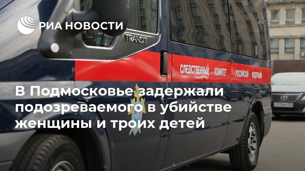 В Подмосковье задержали подозреваемого в убийстве женщины и троих детей Лента новостей