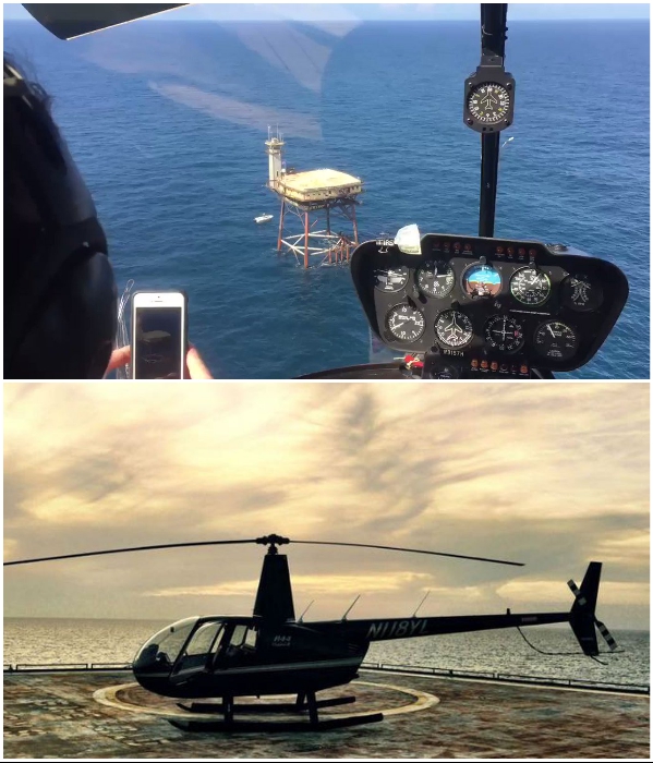 Превращение вертолетной платформы с башней-маяком ВМФ США в гостиницу для экстремалов