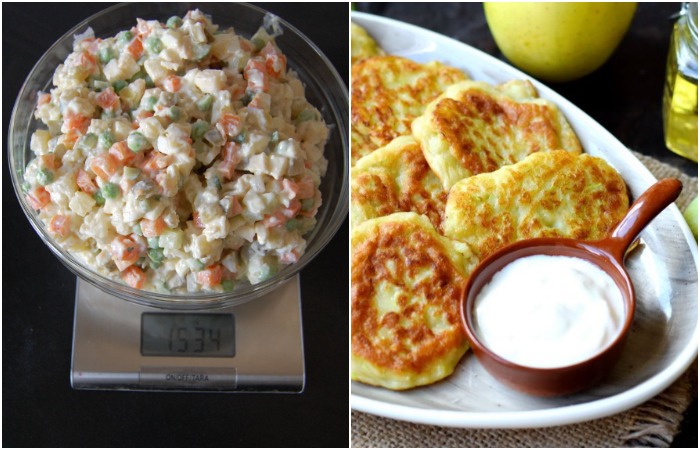 Подавайте оладьи со сметаной