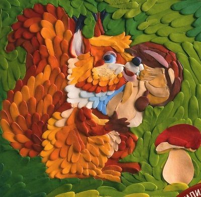 Рисуем пластилином! Пластилиновая картина домашний очаг