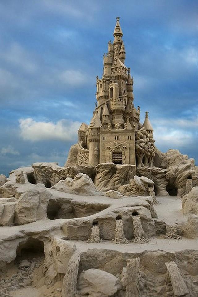 Замки из песка, которые поразят ваше воображение идеи и вдохновение,хобби