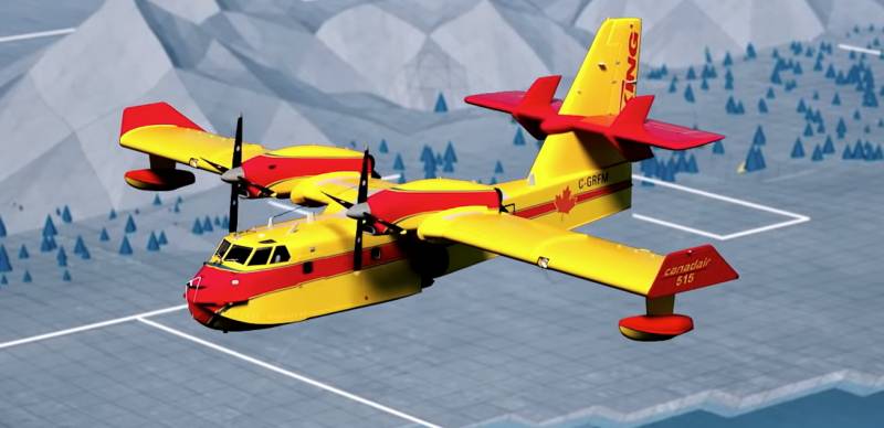 Самолёт-амфибия Viking Canadair CL-515 