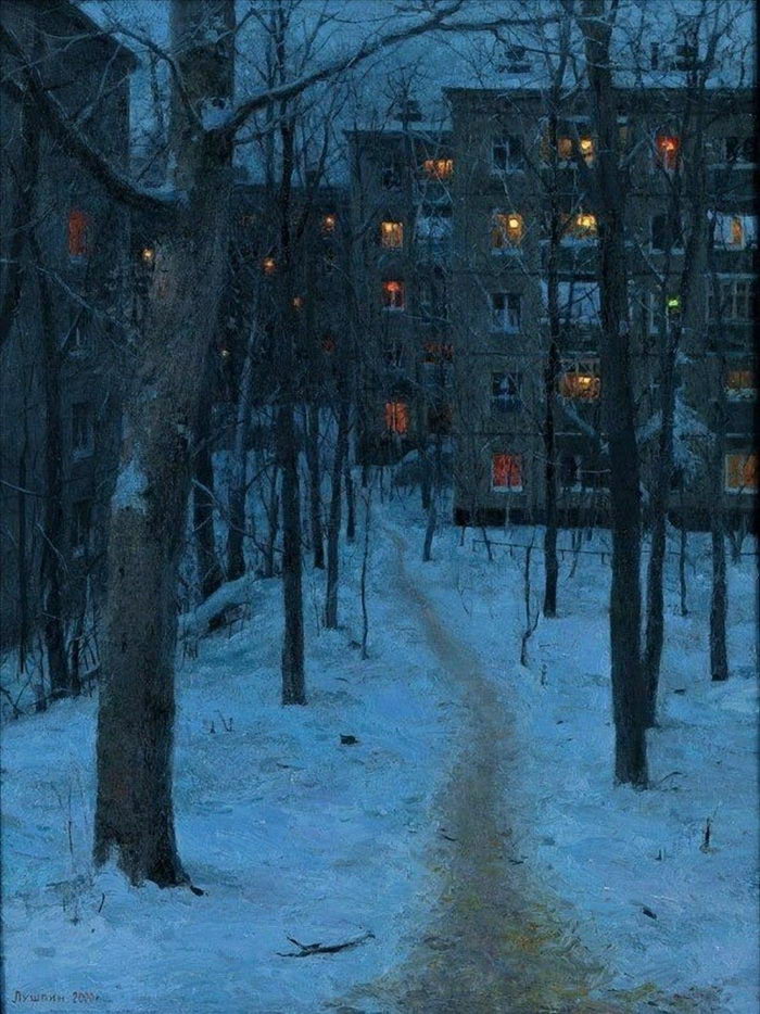 Сумерки в городах: картины Евгения Лушпина Сумерки в городах: картины Евгения Лушпина