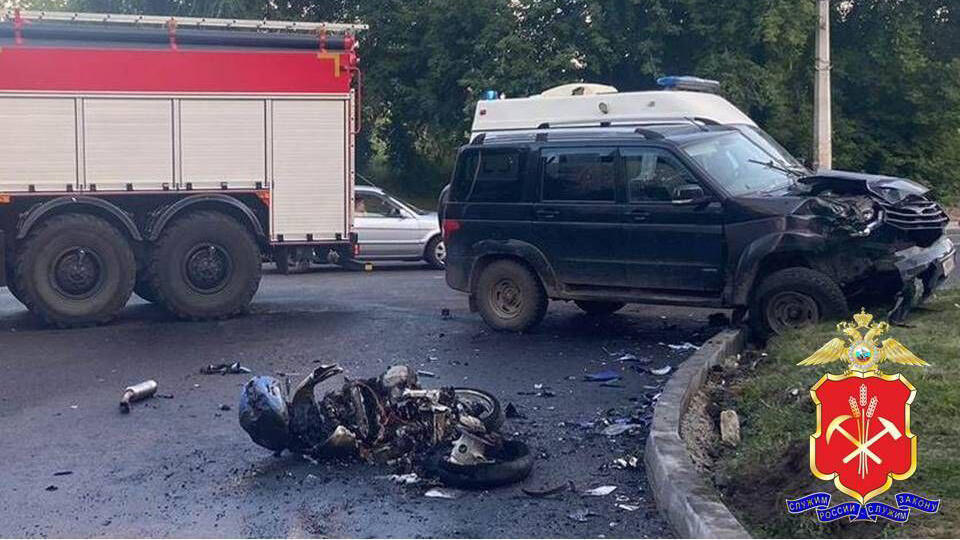 Мотоциклист без прав погиб в огненном ДТП в Новокузнецке